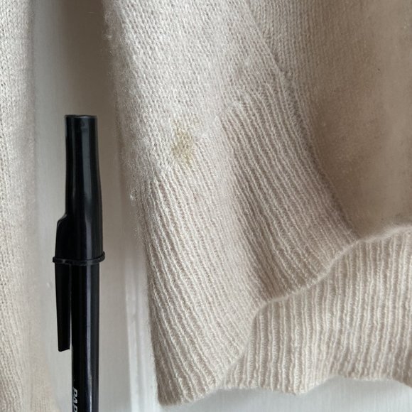 Velvet by Graham & Spencer Cashmere Sweater, Ivory, PETITE - Picture 4 of 4